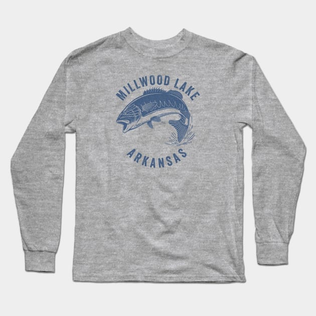 Millwood Lake Arkansas Long Sleeve T-Shirt by Eureka Shirts